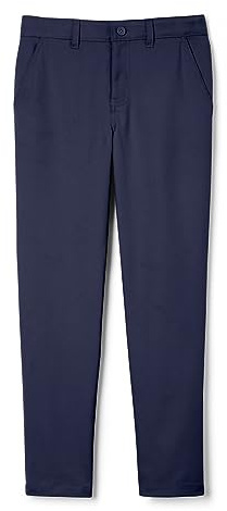 French Toast Boys' Slim Fit Stretch Performance Pant, Navy, 12