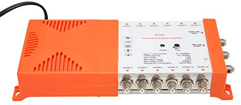 Répartiteur de Distribution 12 Voies, Filtre A112C LTE en Cascade Amplificateur de Distribution 12 Canaux TERR IRS Entrée Terr Tap Sortie SAT Boucle à Travers F Type Femelle