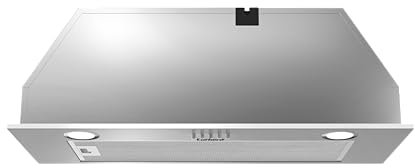 Corbero - Grupo Filtrante 72cm | VENTOR7260X | Caudal 600 m3/h | Acero Inoxidable | 165W | 3 Velocidades | Filtro Aluminio 3 Capas | Filtro Carbon | Eficiencia Energética A, Acero Inoxidable