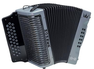 Hohner Corona C-II FBBEB Accordion Silver Rainbow (SVRB)