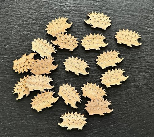 25 Streudeko Holz Tischdeko Deko Bastel Zubehör Streuteile Igel Herbst Deko