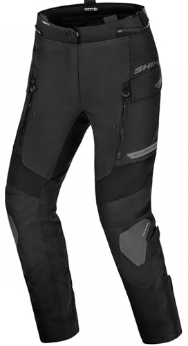 SHIMA Dune Motorrad Hose Damen mit Protektoren GFLEXX Knieprotektoren Motorradhose Sommer Protektorenhose Wasserdicht Motorradkombi Luftig Touren (Frauen Hosen, Schwarz, S)