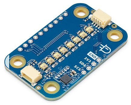 Arduino Modulino Pixels [ABX00109] - Qwiic-kompatibles RGB-LED-Modul mit 8 adressierbaren LEDs f�r visuelle Effekte in Arduino-Projekten