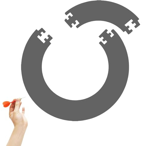 Aro de Protección para Diana, Anillo de Captura Envolvente para Dardos, EVA Placa Posterior de La Diana, para la Protección de la Pared Tablero de Protección, Fácil de Empacar (Gris)