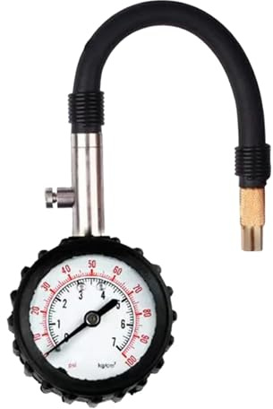 di pressione dei pneumatici - Controllo 'aria automobilistica, misuratore del veicolo | Strumento di misurazione analogica pesante, valvola deflatore durevole per auto motociclette camion SU