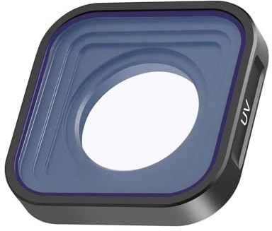budiniao Svart standard fyrkantigt polarisationsfilter CPL-filter ger oöverträffad hållbarhet och tydlig bild för utomhusfotografering Vattentätt linsskydd Skyddande lins, UV, 3.2x3.2x0.7 cm
