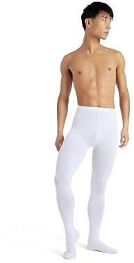 Capezio Homme Footed Tight Collants, Teinture Blanche., S EU