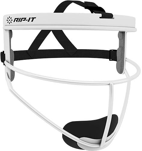 RIP-IT Women's/Girls Defense Softball Fielder's Face Mask | Adult | White