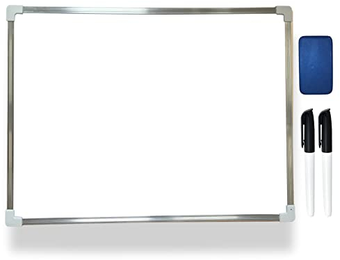 Premium GMAT / TOEFL Whiteboard, Extra Groß, 30x40cm, Mit 2 feinen Stiften und Schwamm