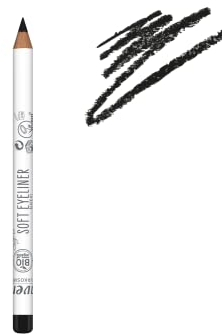 lavera Soft Eyeliner - Black 01 - Naturkosmetik - Komfortable Anwendung - Frei von Silikonen - Frei von Mineralöl - Vegan - Bio-Jojobaöl & Bio-Sonnenblumenöl - 1,14g