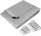 ECD Germany Premium Abdeckplane Gewebeplane mit Ösen, 5x4m 20m², 650g/m², Grau, PVC, Wasserdicht, Reißfest, 10 Haken, LKW-Plane Bootsplane Gartenplane Holzplane, Schutzplane für Gartenmöbel Pool Auto