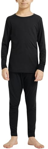 YUSHOW sous Vêtements Thermique Enfant Sport Respirants Thermiques Ensemble pour Ski et Football pour Garçon et Fille, 7-8 Ans