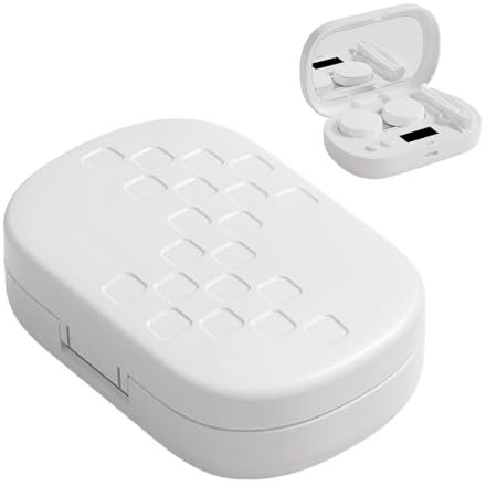 Macchina per la pulizia delle lenti a ultrasuoni, dispositivo per la cura delle lenti morbide, modalità intelligenti ricaricabili in ABS, azione di pulizia profonda, design compatto, perfetta per