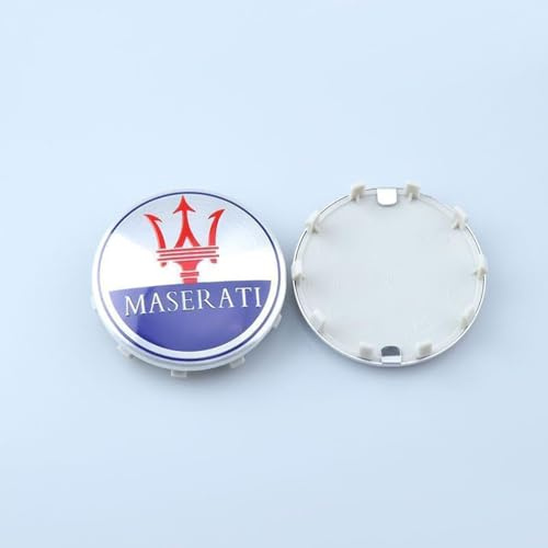 4 st bilögonskydd för Maserati Ghibli 60 mm, navhjul navkapsel fälgkåpor, hjulskydd, lock, A