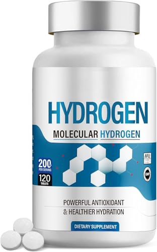 Compresse Effervescenti di Idrogeno con Magnesio - 120 Compresse a Scioglimento Rapido per Acqua da Bere,0401