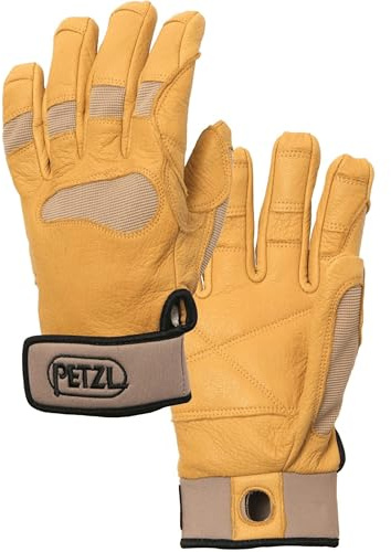 PETZL - Handschuhen zum Sichern und Abseilen CORDEX PLUS - Unisex, Hellbraun , L