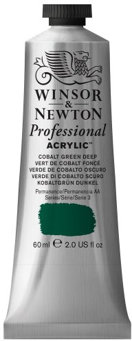 Winsor & Newton Professional Acrylic Paint, 60ml, Cobalt Green Deep