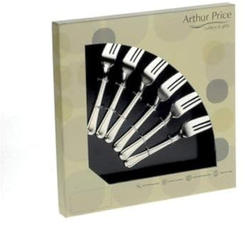 Arthur Price Classic Bead Set of 6 Pastry Forks