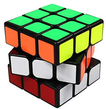 FC MXBB 3x3 PVC Sticker Smooth Speed Puzzle Magic Cube Black -Twist Brain Teasers IQ Toys for kids 56mm