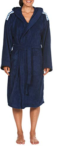 arena Soft Robe Core, Bademantel aus Baumwolle für Damen und Herren, Unisex-Bademantel aus Frottee mit Kapuze und Taschen, Angenehm und Leicht