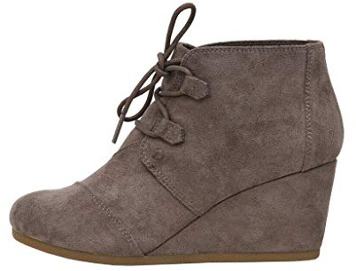 Dunes Women's Zeta wedge bootie +Wide Width available, TAUPE, 8