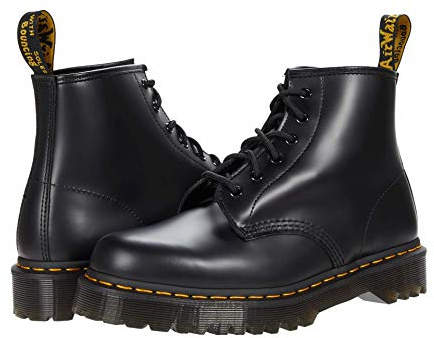 Dr. Martens 101, Stivali Classici Unisex-Adulto, Black Smooth, 38 EU