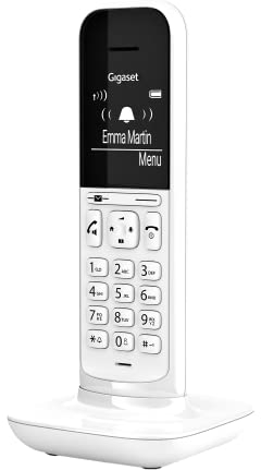 Gigaset CL390HX - Design DECT-Mobilteil mit Ladeschale - Fritzbox-kompatibel - Schnurloses Telefon für Router und DECT-Basis - 2 Akustik-Profile, weiß [Deutsche Version] [Ohne Basis]