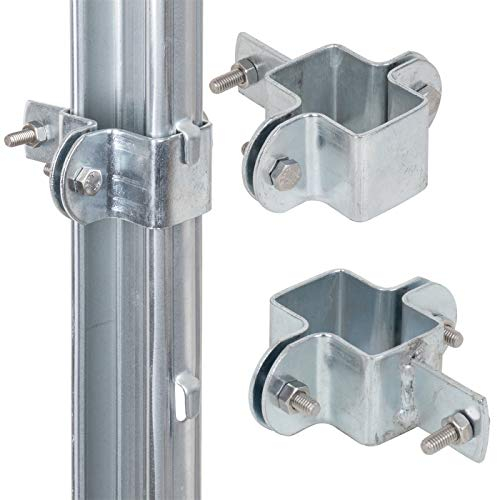 VOSS.farming Schelle für Z-Profil, Verstrebung von Wildzaun, verzinkter Stahl, inklusive Schrauben, Knotengeflecht