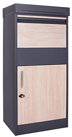 ESTEXO Paketbox Postbox Paketkasten mit Pflanzdach Paketbriefkasten Briefkasten Standbriefkasten Paketempfangsbox Box Kasten