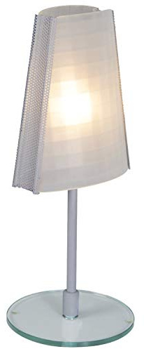 WB wohn trends Näve Tisch-Lampe aus Glas Nachttisch-Leuchte Glastisch-Lampe 38cm hoch E14 40W 301501