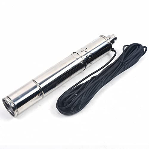 220 V 500 W Bomba sumergible para pozo profundo bomba de agua profunda Flow of 2850 rpm, Made of Stainless Steel, Funcionamiento de bajo ruido, para pueblo, familia, Farm