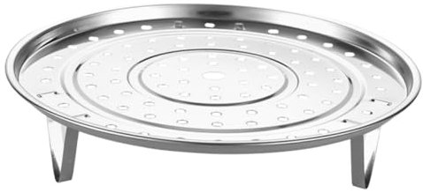 Alipis Rejilla De Vapor De Acero Inoxidable Para Olla Práctica Bandeja De Vapor Con Patas Extraíbles Para Cocinar Mariscos y Albóndigas
