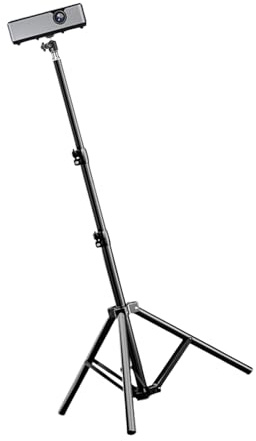 Soporte de trípode de aluminio reforzado para proyector y cámara, fácil instalación y diseño ergonómico