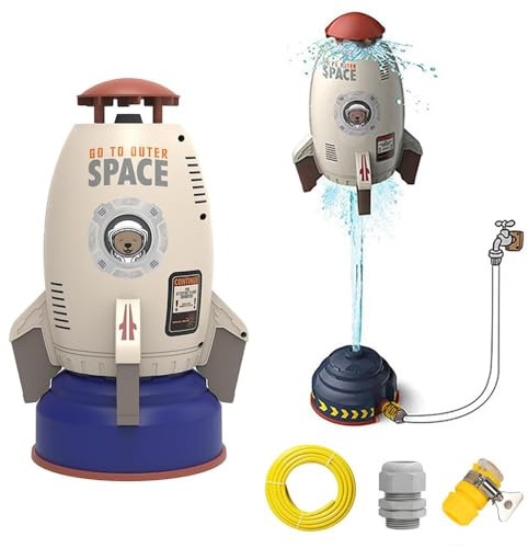 Rocket Sprinkler, Sprinkler raket,vattenraket,sprinklerleksak, sprinkler för barn, sommarleksaker för utomhusvattenstänk, vattenleksaker, gräsmatta, utomhusspel