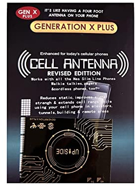 Asyduey 10 Pezzi per Il Potenziamento del Segnale Booster Gen X Amplificatore del Segnale 'Antenna per Tutti Gli Smartphone Strumenti da, Nero