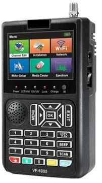 Buscador de satélite digital HD VF-6900, medidor DVB-S/DVB S2, pantalla LCD TFT de 3,5 for receptor de TV (vs. ST-5150 KPT-716TS),Dispositivo Portátil