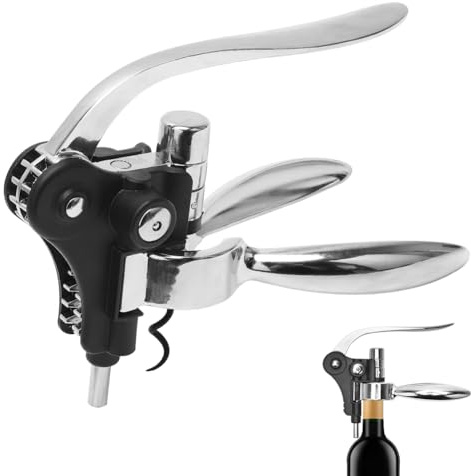 CEWROM Cavatappi professionale in lega di zinco, cavatappi a leva, set regalo per vino cavatappi apribottiglie, per tutti i tipi di sughero, regalo per uomini e donne