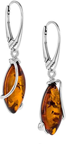 Copal Boucles DOreilles Ambre Goutte En Argent Sterling Avec Emballage Écoresponsable