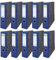 DONAU ECO Ordner Basic/Economy / A4 8 cm Breit / 10er Pack - 10 Stück/Farbe - Graumelange mit Dunkelblau/Briefordner Büroordner Pappordner