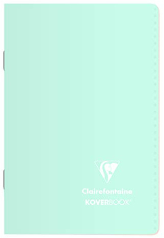 Clairefontaine 941681C Set of 10 Stapled Notebooks Koverbook Blush - 11x17 cm - 96 Pages Small Squares - White Paper 90 g - Opaque Polypro Cover - Random Colours