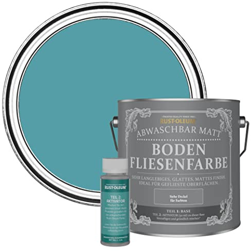 Rust-Oleum Blue Washable Matt Floor Tile Paint - Belgrave 2.5L
