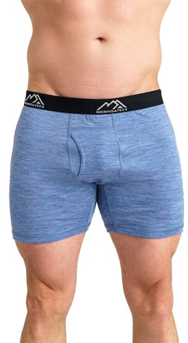 Merino.tech 100% Merino Wool Underwear Men - Mens Boxer Shorts 1-2 pack | Breathable Merino Wool Thermal Underwear, Naturally Odor-Resistant, Moisture-Wicking, for Everyday, Hiking, Sports