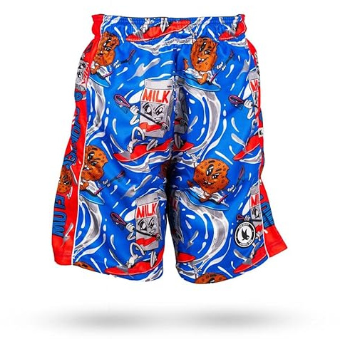 Flow Society Milk & Cookies Boys Athletic Shorts Blue