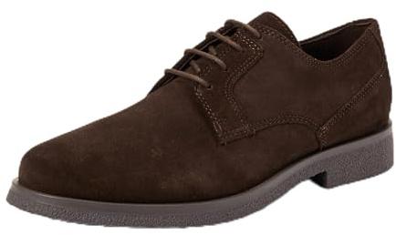 Geox Uomo Claudio A Oxford para Hombre, marrón Oscuro, 43 EU