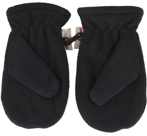 Breda barnvantar handskar vinterhandskar varm fleece Thinsulate unisex pojke flicka, marinblå, M
