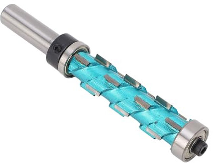 SEAFRONT Carbide Router Drill Bit Double Bearing Flush Trim Router Bit 12mm Shank 65mm Cutting Length Spiral Trim Flush Finishing Planer Woodworking