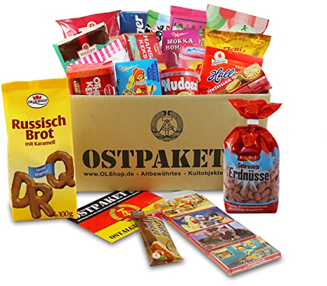 Ostpaket Süße Verführung mit 20 typischen Produkten der DDR Geschenkidee Spezialitäten Spezialitätenpaket Geschenkset, Ostprodukte