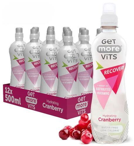 Get More Vits - Sports Recovery & Hydrating Cranberry Spring Water 12x500ml