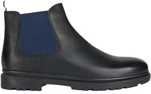 Geox U Andalo A, Stivali Uomo, Nero Blu Black Navy, 44 EU