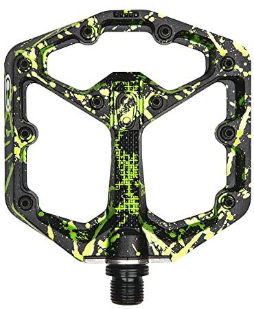 STAMP 7 KLEINE Pedale – limitierte Auflage SPLATTER PAINT LIME GREEN